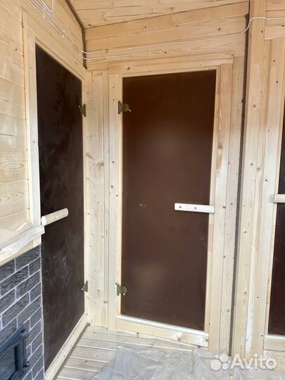 Баня бочка квадро