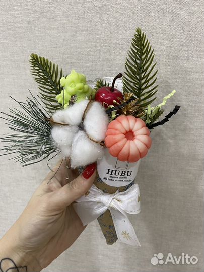 Новогодний букет из мыла