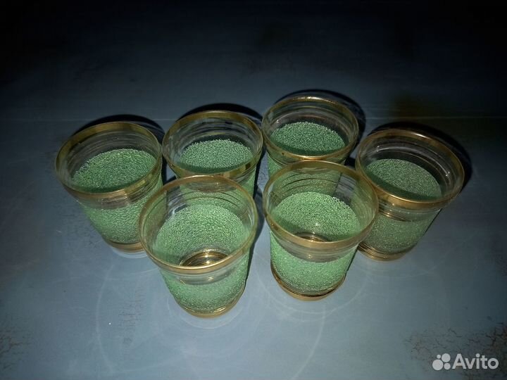 Стопки-рюмки из чешского стекла времен СССР