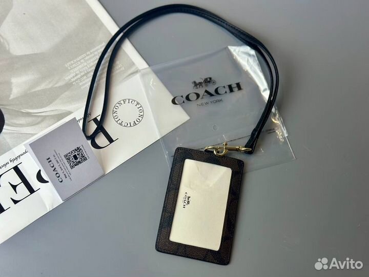 Держатель для пропуска coach новый оригинал