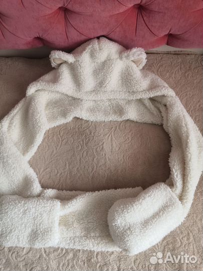 Зимняя шапка с кошачьими ушками