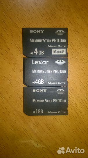 Карты памяти Memory stick pro duo 4gb