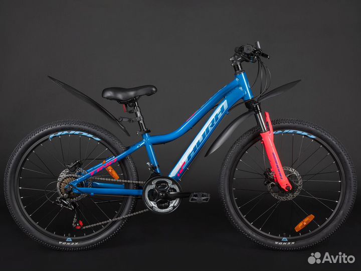 Велосипед horh tina tahd 4.0 24 (2023) Blue-Pink M