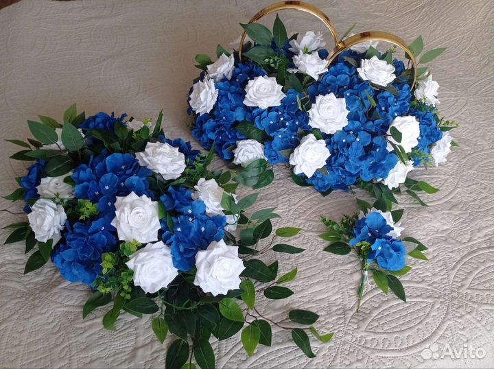 Свадебные украшения на машину №19