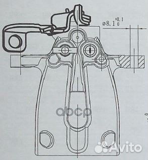 Суппорт торм. KIA ceed (12) /PRO ceed (13) зад