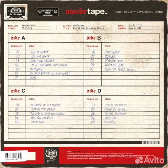 Виниловая пластинка Motorhead - The Lost Tapes Vol