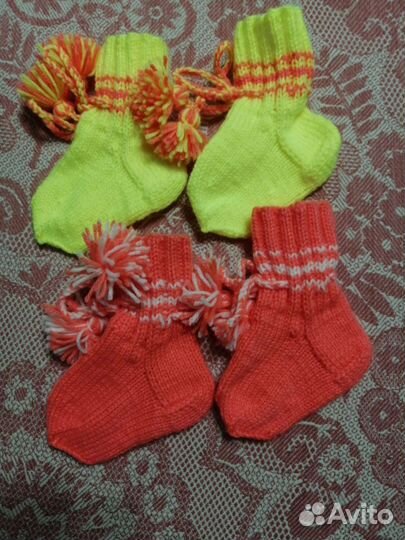 Вязаные носки и перчатки на заказ