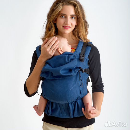 Эрго рюкзак с рождения Diva Milano Jeans Blue