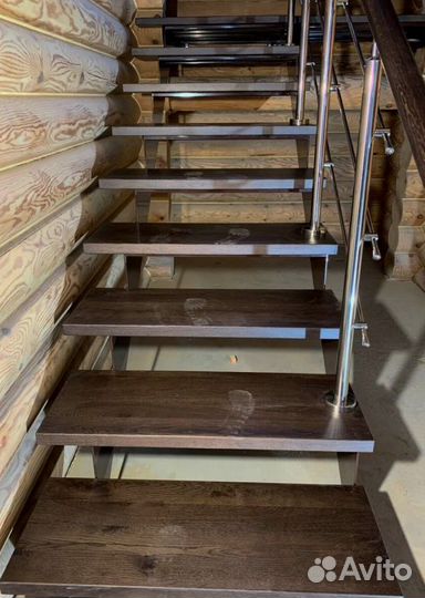 Перила кованные Установка