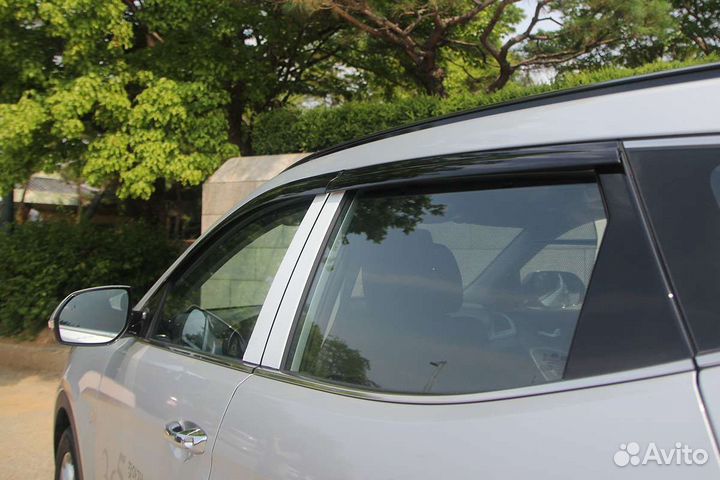 Дефлекторы окон Hyundai Santa Fe 2015-2017