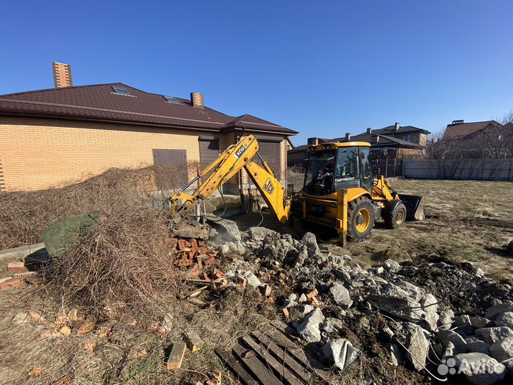 Демонтаж снос дома гаража перегородок молот вывоз