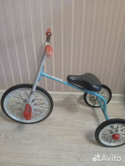 Детский трехколесный велосипед СССР Малыш