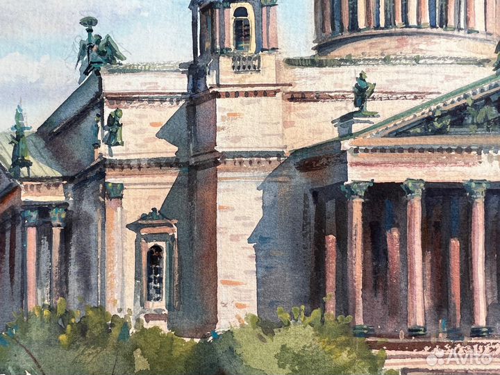 Картина «Иссакиевский собор» Акварель