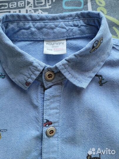 Набор красивых школьных рубашек на мальчика 128