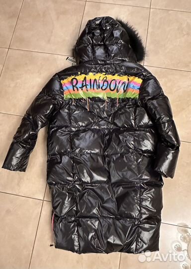 Пуховик для девочки рост 152