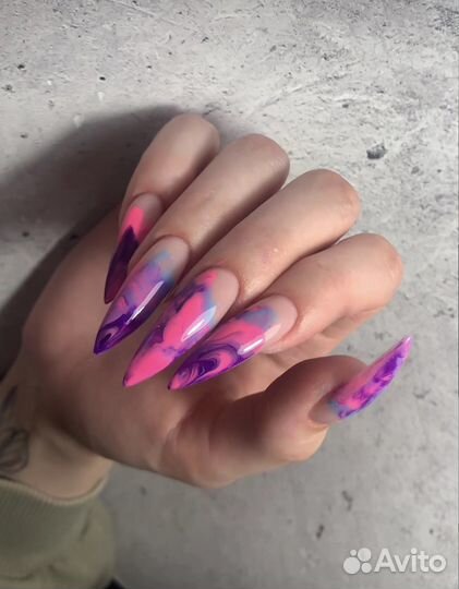 Наращивание. Маникюр. Гель лак