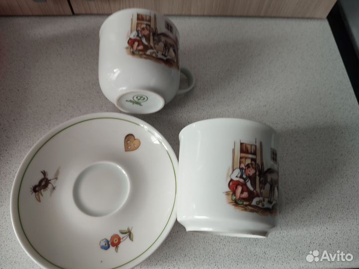 Посуда детская гдр Кольдиц фарфор