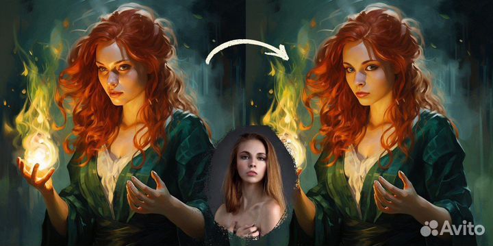 Цифровой портрет по вашему фото