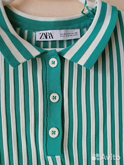 Поло блуза Zara.Вискоза