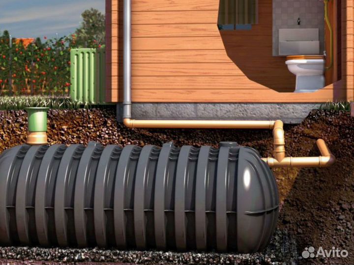 Септик био Интал 3 переливной