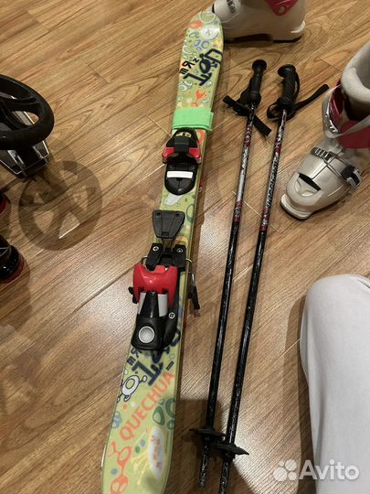Горные лыжи детские 110 комплект
