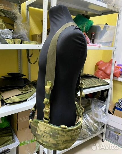 Боевой пояс с баллистической защитой и лямками Бр1