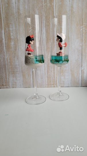 Свадебные фужеры для молодоженов