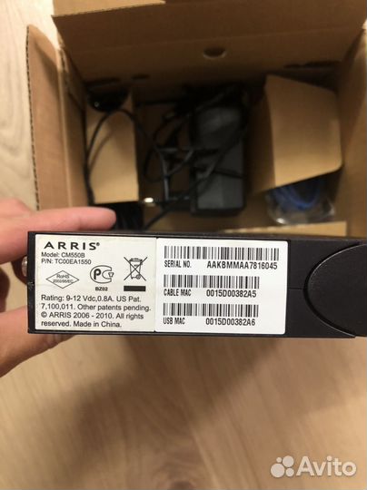 Кабельный Модем Arris CM550B