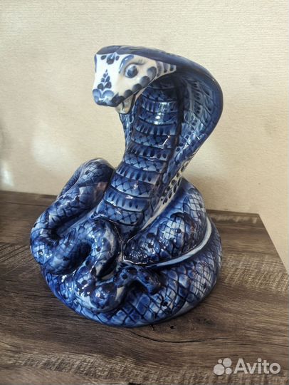 Гжель авторская змея