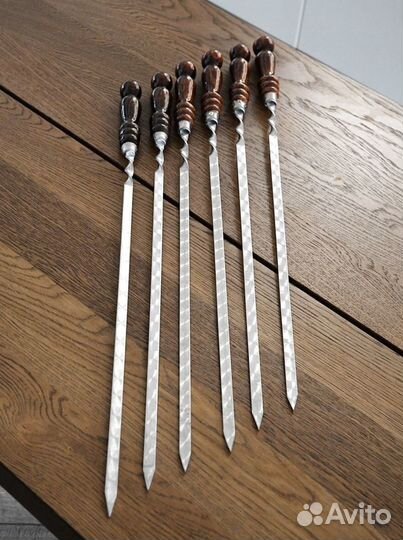 Шампура с деревянной ручкой из бука