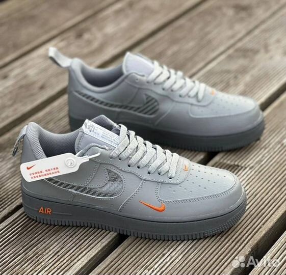 Nike air force 1 серые 2 разм. 44