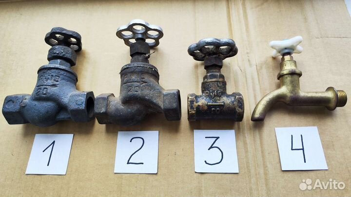 Вентиль СССР клапан запорный кран СССР чугун латун