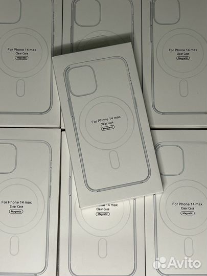 Чехол на iPhone 14 plus magsafe прозрачный