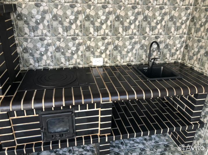 Зона барбекю / Модульная печь из кирпича