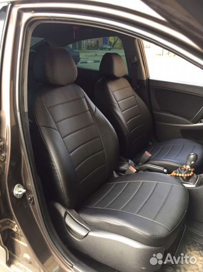 Чехлы новые экокожа для Hyundai Solaris 2011-2016