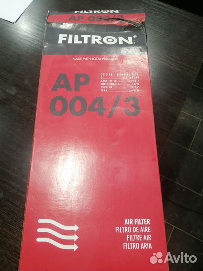 Фильтр воздушный VW Group Filtron AP0043