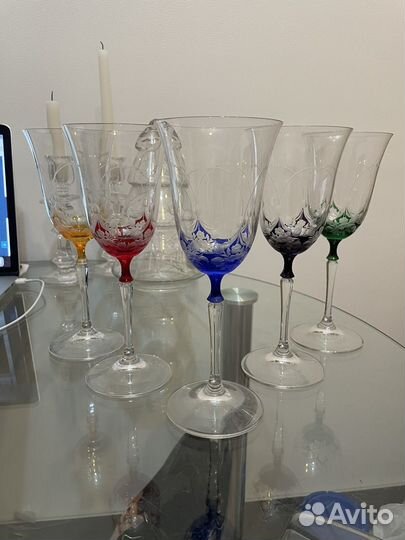 Бокалы набор фужеры для вина Bohemia
