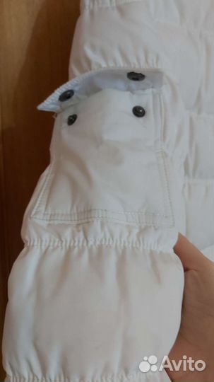 Пуховик для девочки 152 длинный