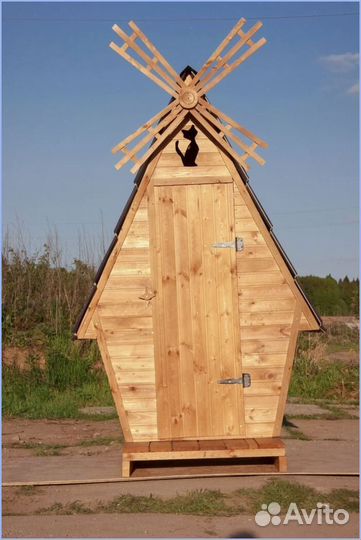 Дачный туалет деревянный CEW