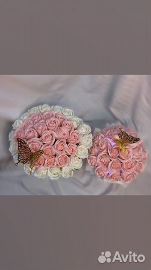 Букет из мыльных роз