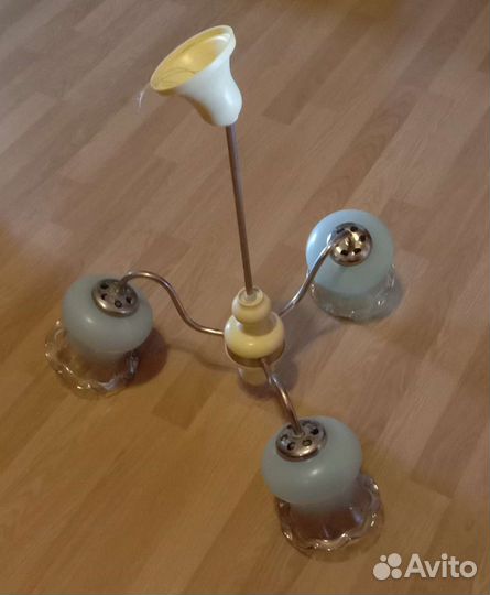 Советская люстра. В рабочем состоянии. Б/у