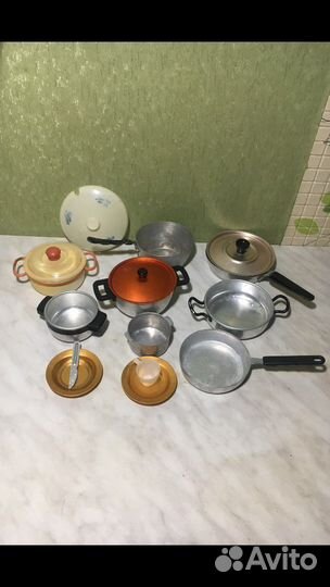 Печки и посуда для кукол СССР