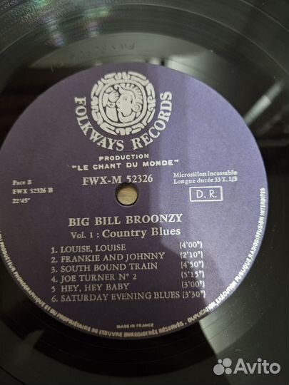 Big Bill Broonzy – Country Blues Vol.1