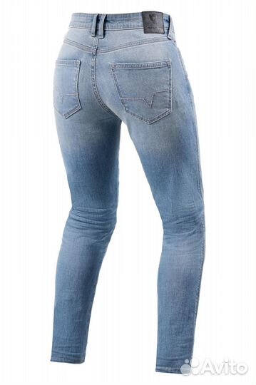 Motorradjeans Rev'It Shelby 2 SK Hellblau Used Damen blau