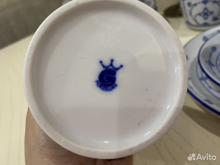 Винтаж: Чайный сервиз индийский узор Германия