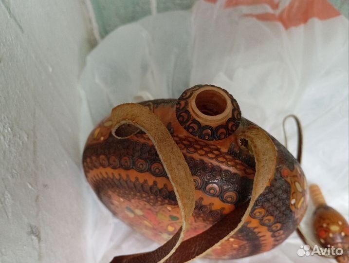 Фляга деревянная