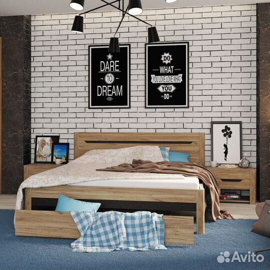 Тумба прикроватная афина-З дуб крафт (0071681421)