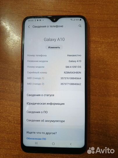 Samsung Galaxy A10, 2/32 ГБ