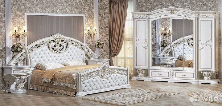 Спальный гарнитур «Марелла» оригинал крем