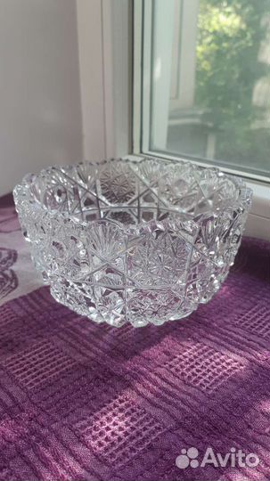 Хрустальная ваза (салатник)